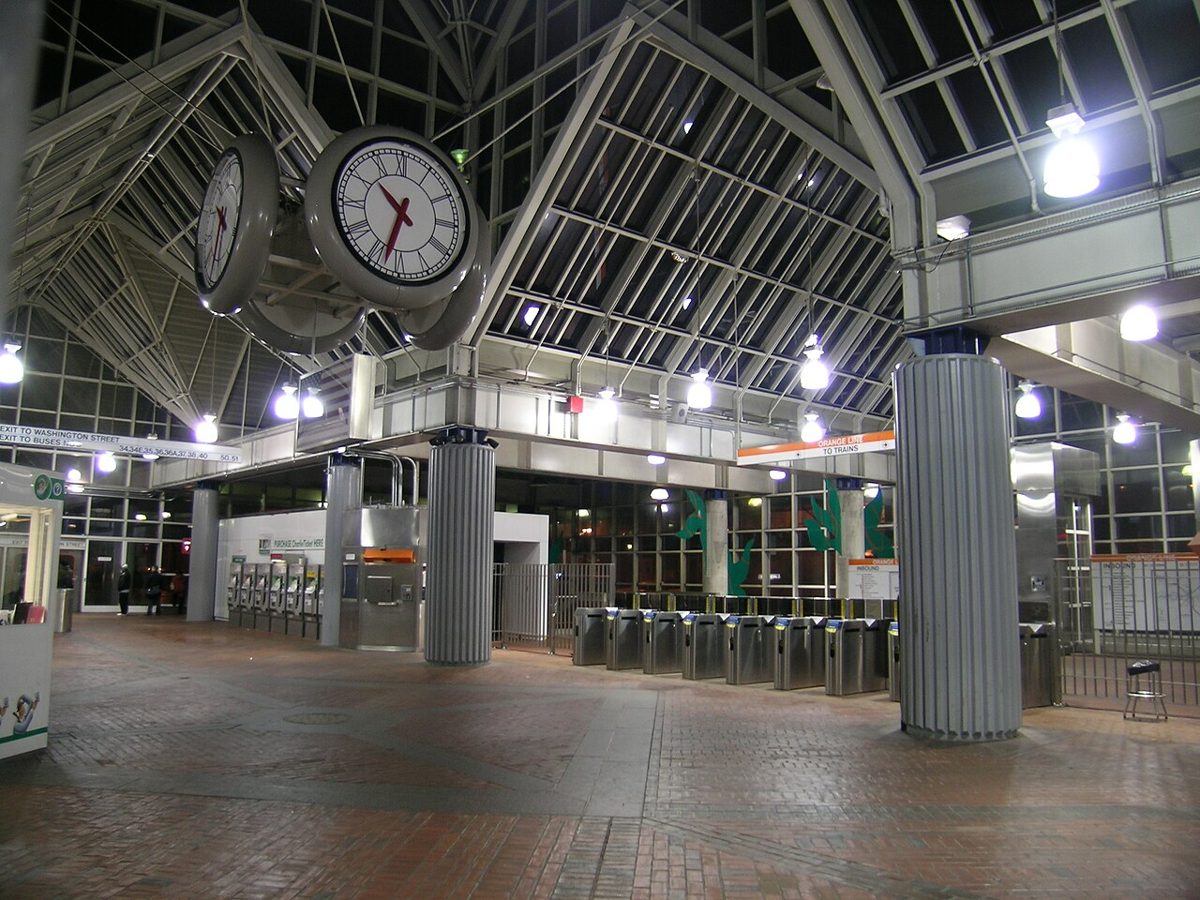Forest Hills MBTA station in Jamaica Plain, Boston