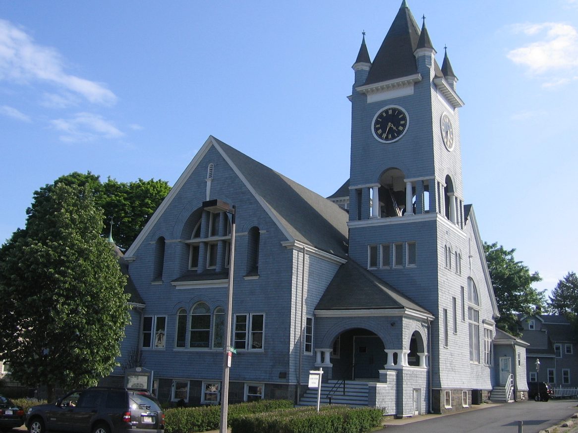 Historic church building in Roslindale, Boston