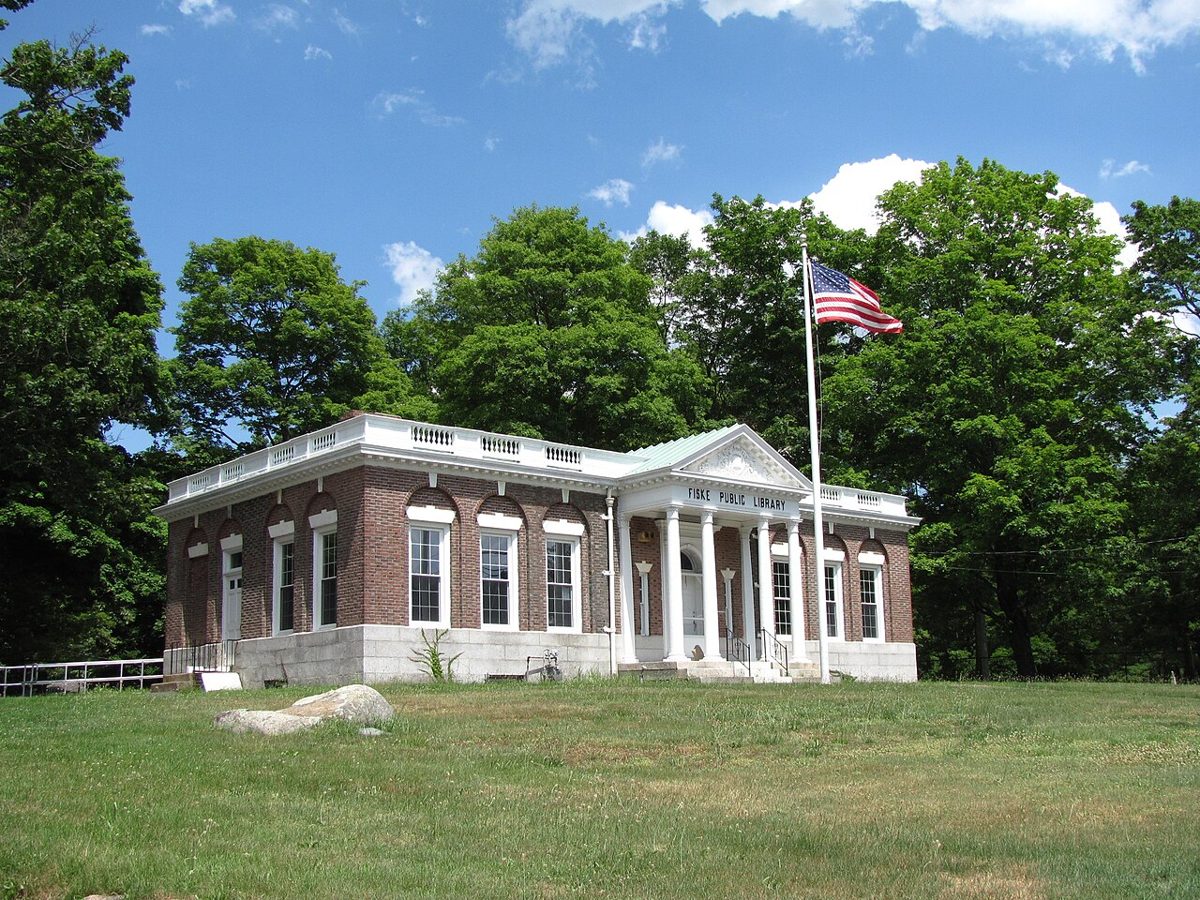 Fiske Public Library in Wrentham, Massachusetts